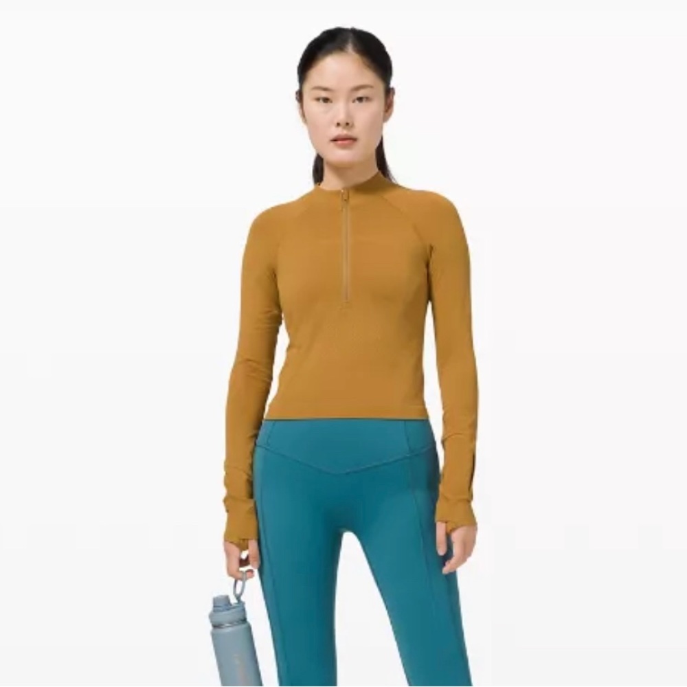 Lululemon Swiftly Tech 1/2 Zip 2.0 *Cool
Spiced Bronze / Tuscan Gold